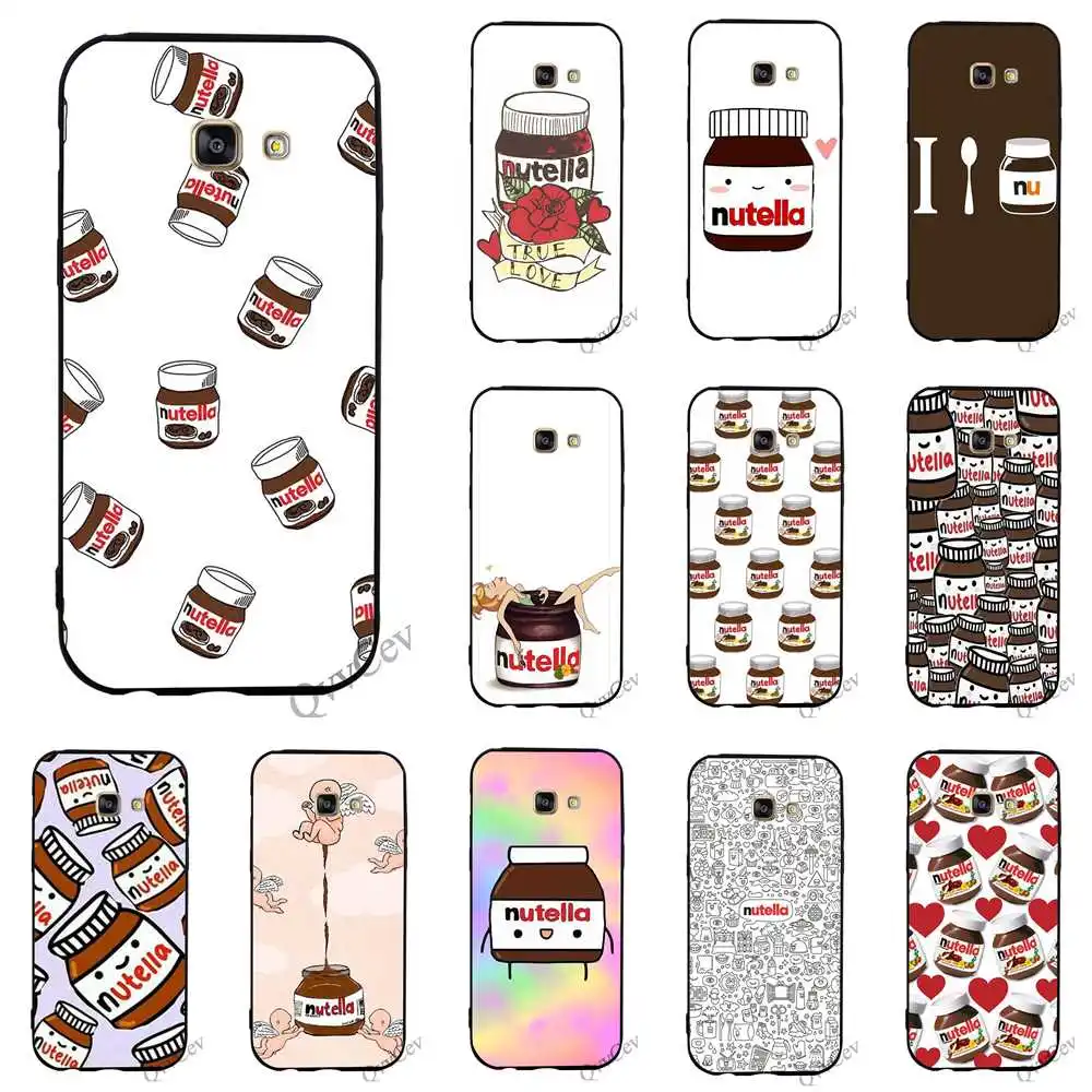 

Hybrid Chocolate Food Tumblr Nutella Phone Cover for Samsung Note 8 Case 9 Galaxy A5 A3 A6 S7 Edge S6 S8 S9 Plus Silicone