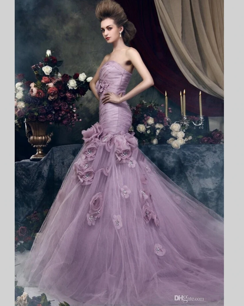 Online Buy Wholesale purple mermaid wedding dress from China ... Online Buy Wholesale purple mermaid wedding dress from China ...