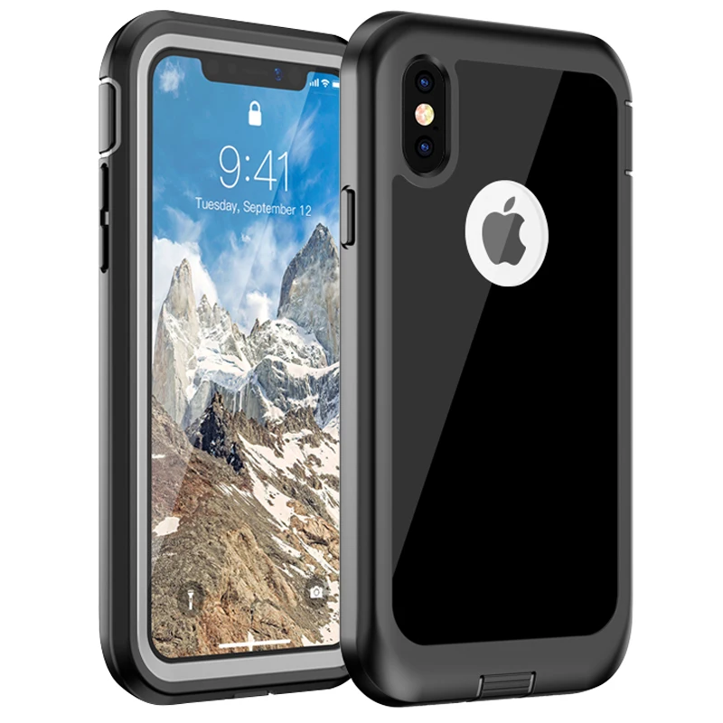 For iPhone XS XR XS Max X Case, WEFOR 360 Degrees