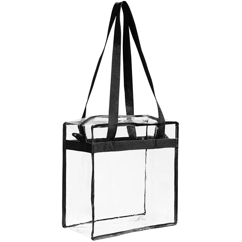 Прозрачная сумка, прозрачная вместительная сумка с застежкой-молнией, регулируемый ремень, сумка-мессенджер через плечо, сумки на плечо, Лучшая распродажа-WT