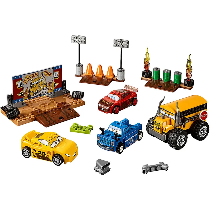 

10687 Cars Movie Series Juniors Thunder Valley Race 191Pcs Building Blocks for Children Compatible Legoing Movie 10744
