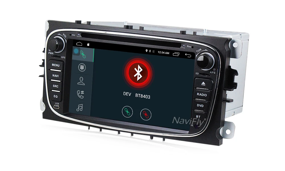 Sale NaviFly Android 7.1 Car dvd multimedia player radio For FORD Mondeo S-MAX C-Max FOCUS 2008 2009 2010 2011 with GPS Navi 4G WIFi 16