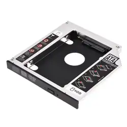 SATA 2nd HDD HD корпус жесткий диск Caddy случае лоток, универсальный для 12,7 мм ноутбука CD/DVD-ROM Оптический Bay Drive слот