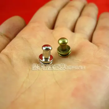 

9.5*7.5mm Mini Handle single hole Wooden box Tray Cloth box Drawer Pacifier nails Bag hardware accessories Head monk