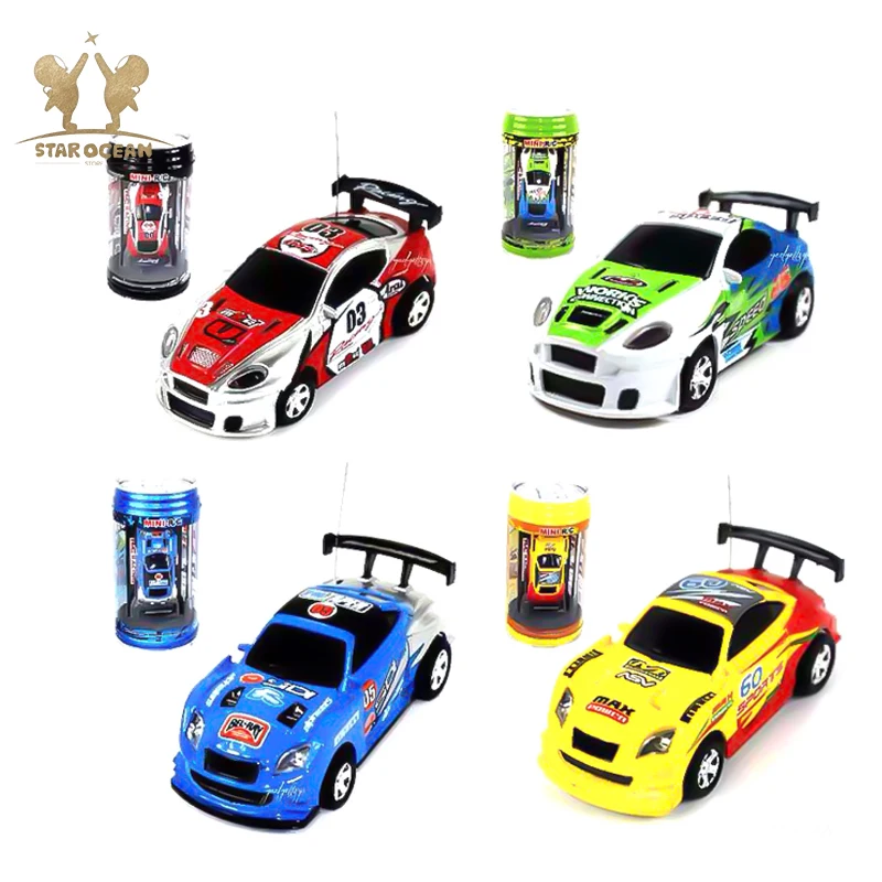 

Coke Can Mini RC Car Radio Remote Control Micro Racing Car 4 Frequencies Toy For Children 27/35/40/49MHZ Radio Remote Control