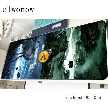

half life mousepad 90x40cm anime gaming mouse pad gamer mat New arrival game computer desk padmouse keyboard large play mats