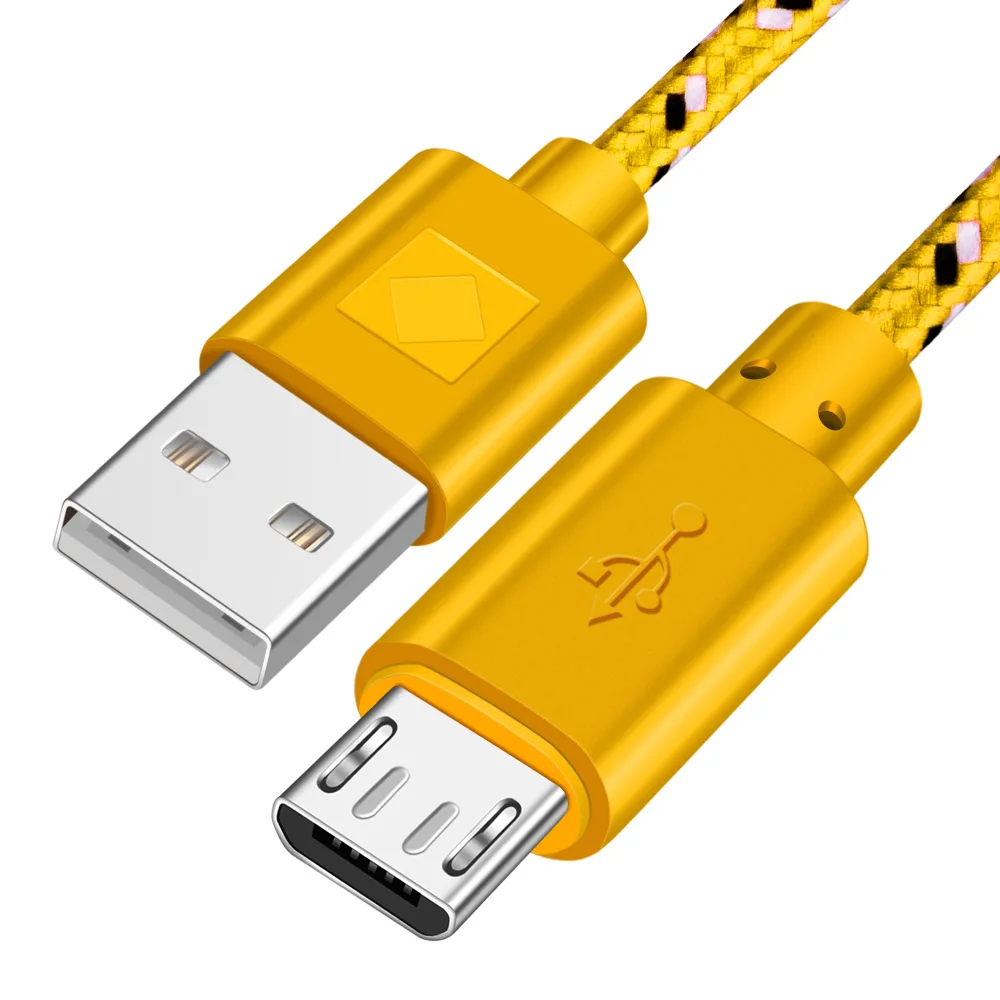 Олаф микро USB кабель для быстрой зарядки Andriod 0,5 m/1 m/2 m/3 m быстрая Синхронизация данных нейлоновый Плетеный зарядный кабель для samsung huawei Xiaomi LG