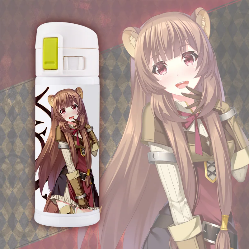 Аниме Rising of The Shield Hero Raphtalia Filo Cup бутылка для воды с вакуумным термосом Tate no Yuusha