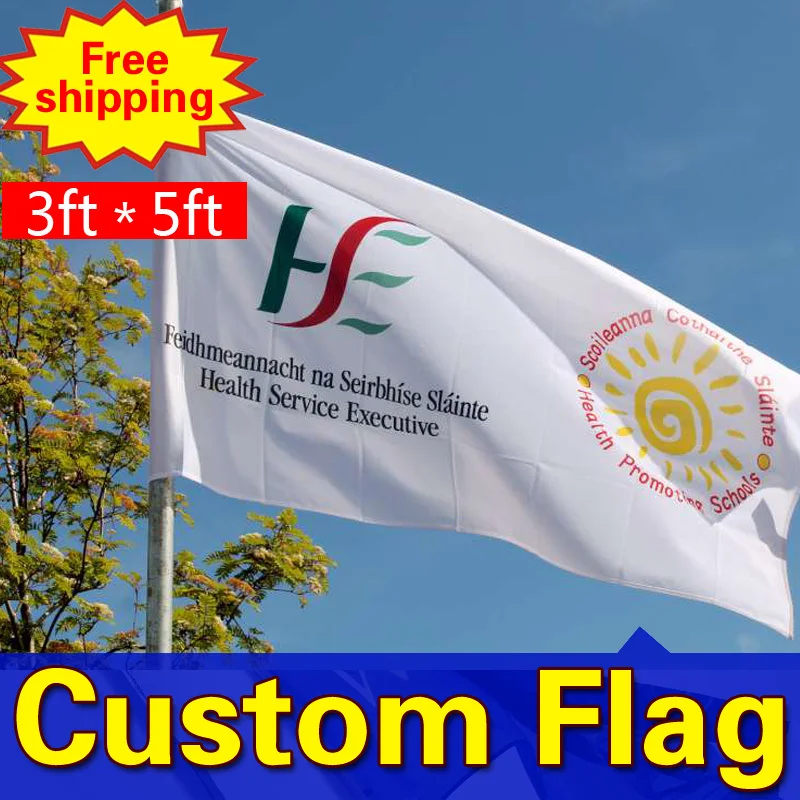 

3ft*5ft Freeshipping Custom Single Sided Flag Any size Any Color Any Quality Any Logo Personal FlagsSport Flags Corporate Flags