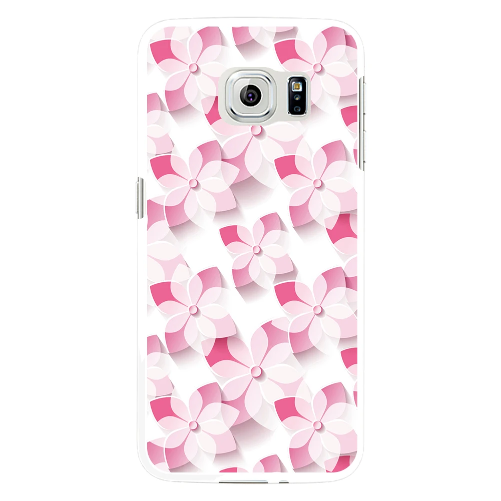 Сладкий розовый Цветочный принт чехол для Samsung Galaxy S5 S6|cover for samsung galaxy|case covercover |