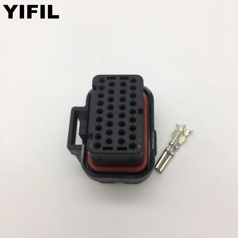 

1pcs 34 Pin/Way ECU Auto Computer Connector Female TE Connectivity AMP Oil Gas Plug With Free Terminal 2-1437285-3 4-1437290-0