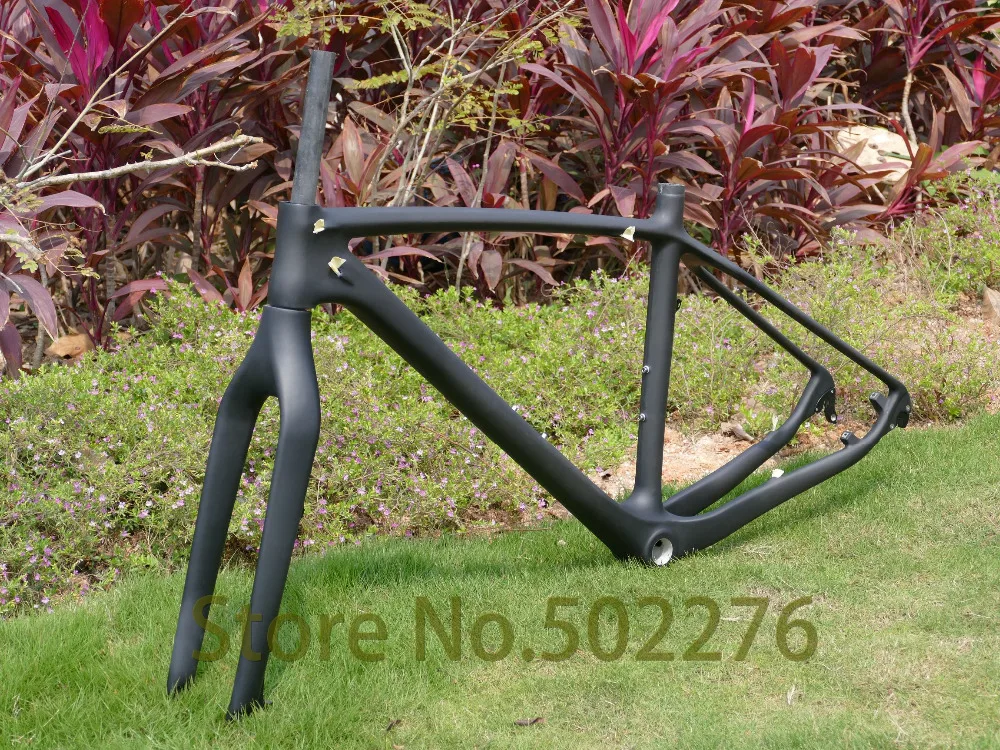 Clearance Carbon Glossy / Matt Cycling 650B 27.5ER MTB Mountain Bike Frame (FOR BSA / BB30) +  Bicycle Fork  + CLAMP + HEADSET  -  17" 19" 0