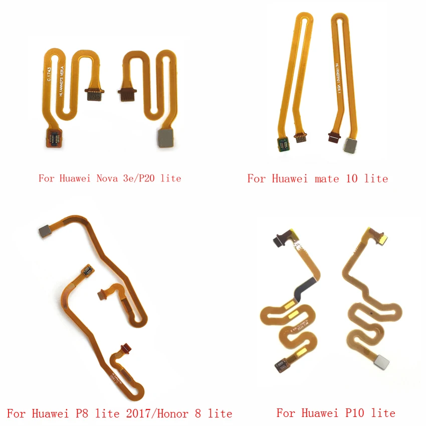

Home Button Fingerprint Touch ID Sensor Connector Flex Cable For Huawei Mate 10 p8 p10 p20 lite 2017 nova 3e Connector Ribbon