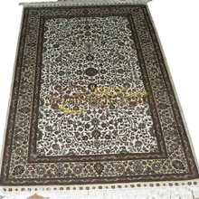 Шелковый персидский коврик Восточный ковер ручной работы напольный ковер для спальни gc117psilkyg28