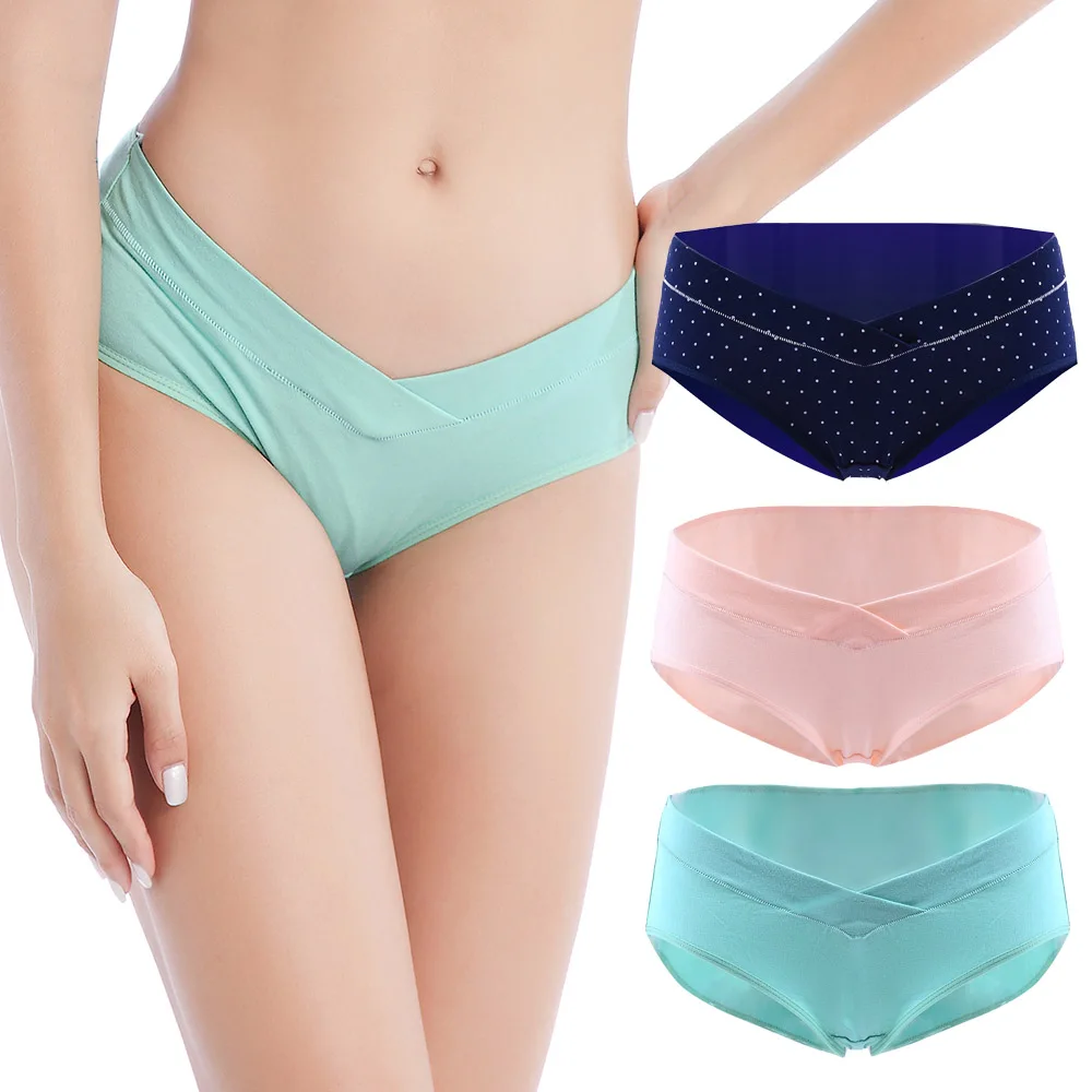 

3PCS/Lot Maternity Panties For Pregnant Women Pregnancy Underwear Underpants Clothes Low-Waist Briefs Intimates Panties XXL