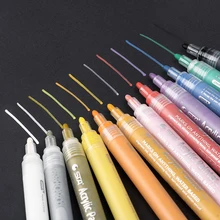 1 ПК акрил Краски художественный маркер пигментные чернила на водной основе маркеры для стекло ROCK фарфоровая кружка дерево тканевые картины эскизный