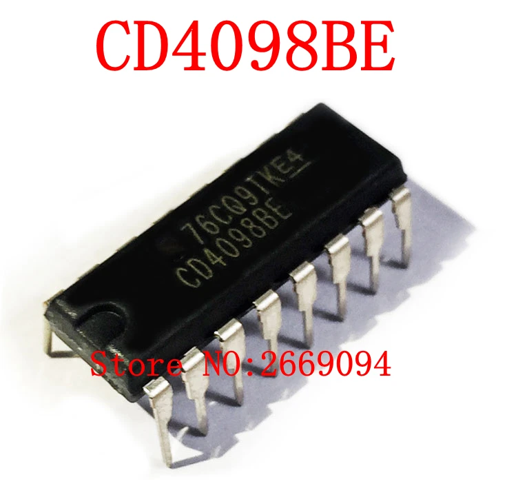 50pcs /100pcs Cd4098be Cd4098ube Dip14 Cd4098 Cd4098bd Hef4098bp ...