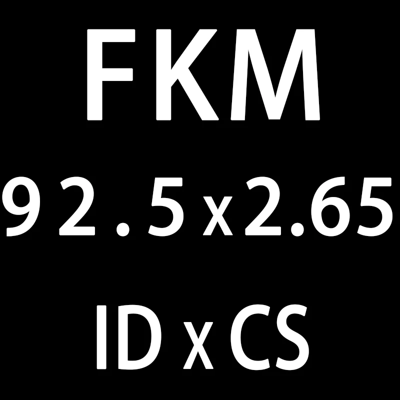 1 шт. фторсодержащий каучук кольца FKM уплотнительное кольцо CS2.65mm ID82.5/85/87,5/90/92,5/95/97,5/100 мм уплотнительное кольцо топлива уплотнительная шайба - Цвет: ID92.5mm