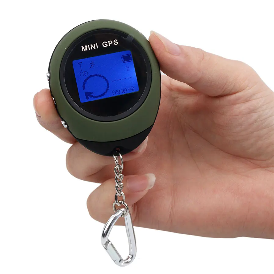 

Universal Mini GPS Navigation Keychain PG03 Handheld USB Rechargeable Location Tracker with Compass For Outdoor Travel Climbing