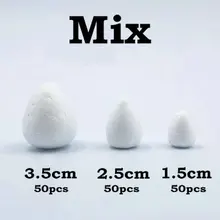 Mix1.5 2,5 3,5 см белый пенополистирол розовый бутон для нейлоновых чулок Аксессуары для цветов(150 шт./лот) Декоративные цветы домашний декор