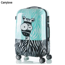 Carrylove 2" 24" inc. Детский милый жесткий футляр для путешествий kinder koffer коробка PC тележка сумка для путешествий