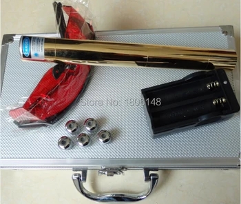 

NEW Super Powerful Light Cigarette Absolutely Real 200000M 200W 450nm Adjustable Blue Laser Pointer Burning Match+5 caps+Glasses