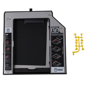 

Second SATA hard drive Adapter Bay Caddy for LENOVO Thinkpad T420 T520 W520 12.7mm