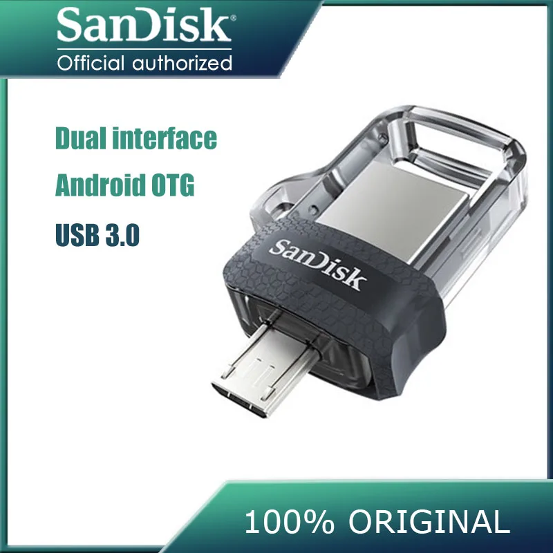 

Sandisk USB Flash Drive 16gb 32gb 64gb usb 3.0 128gb Dual OTG Pen Drive Extreme Unidade flash USB USB 3.0 SDDD3 For Phone and PC