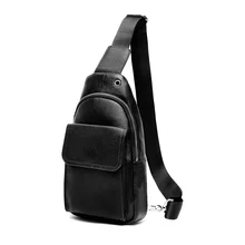 Новая модная мужская поясная сумка из натуральной коровьей кожи, Мужская нагрудная сумка для мальчика, роскошная брендовая дизайнерская сумка на грудь, 7 дюймов, сумка для телефона