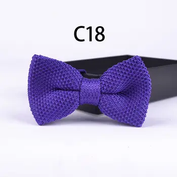 

2017 solid color Popular knitted bowties party banquet knitting bow ties double layer high quality