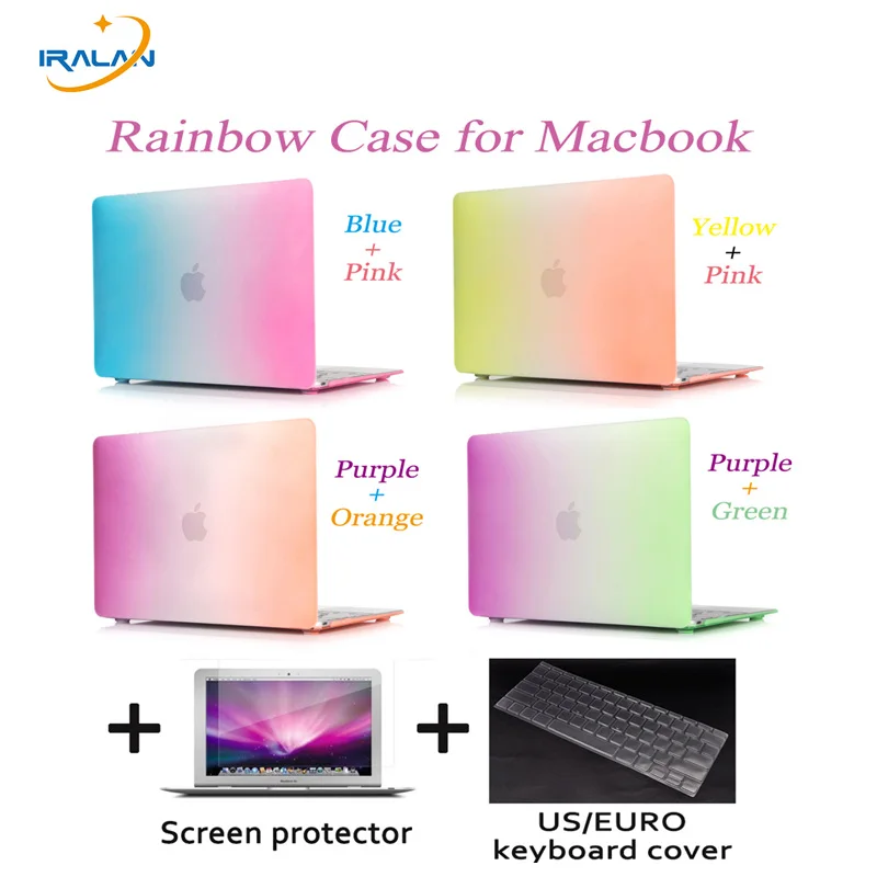 Laptop cover Matte Rainbow Hard Protector Case For MacBook Air 11 12