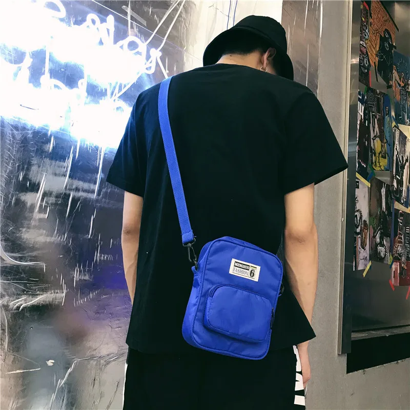 Menghuo Brand New Fashion Women Handbag Panelled Shoulder Bag Leisure Nylon Men Messenger Bag Female Crossbody Bags for Boys BagIMG_6050