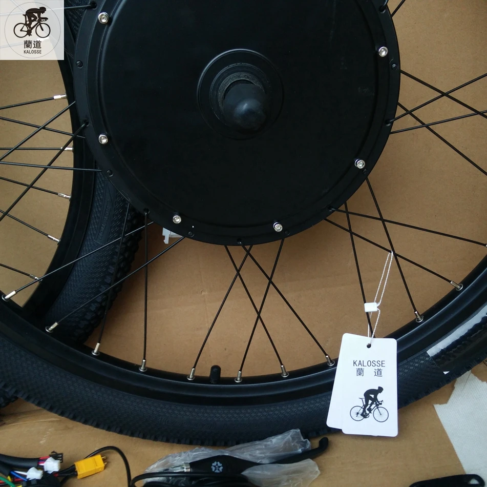 Best Kalosse Fedex  Free shipping 20/26/27.5/29/700C  Electric bike wheels  48V 1500W Bicycle  bicycle Electric motor 5