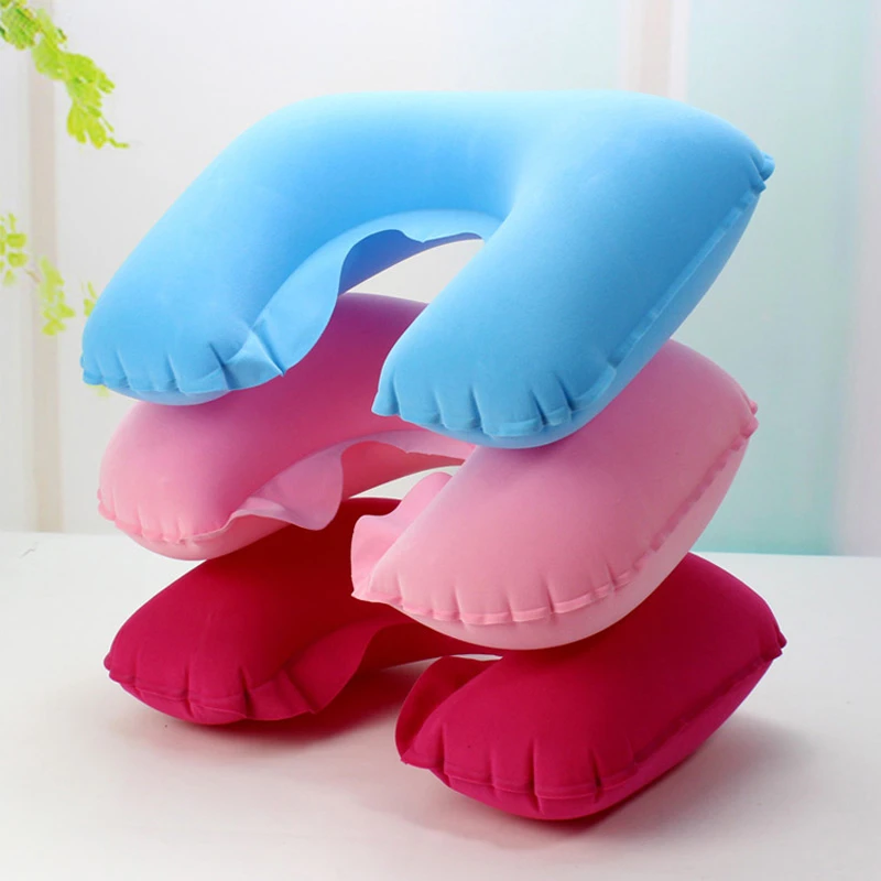 Inflatable Neck Pillow Inflatable U Shaped Travel Pillow Car Head Neck