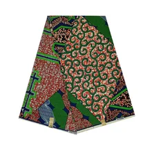 Хлопковый воск Африканский женский воск напечатанный в ткани хлопок 6 ярдов/шт тканый высококачественный V-L 418