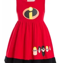 Суперсемейка Дети Ребенок Необычные платья Костюм для Хеллоуина невероятный боди костюм супер hero Костюм Платье для малышей