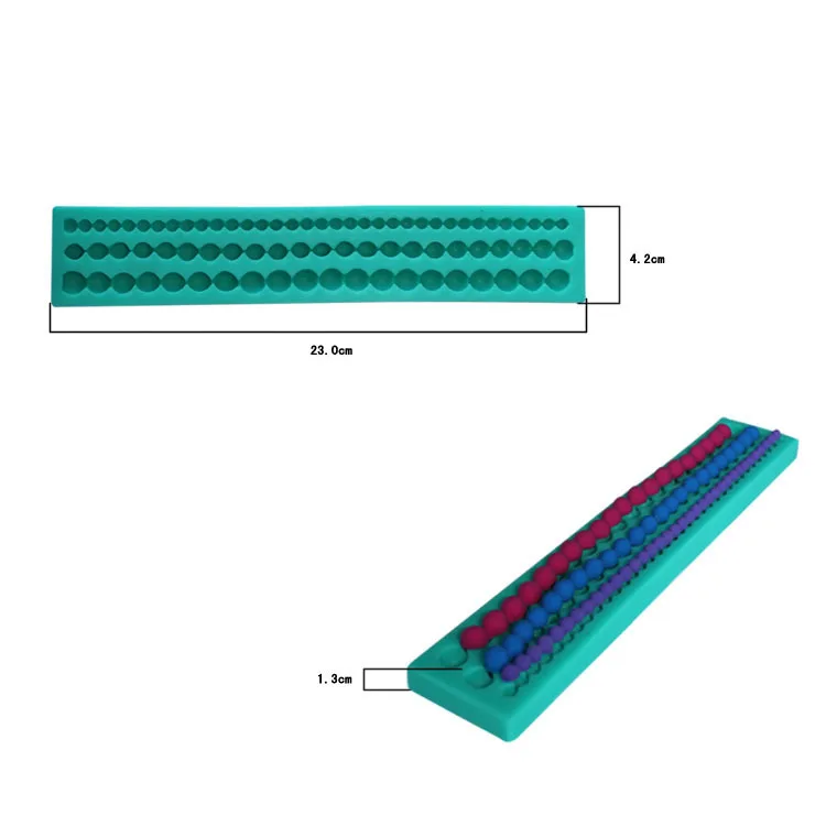 Силиконовые формы для торта длинные жемчужные струнные бусины форма помадка резак силиконовые формы для украшения торта k008