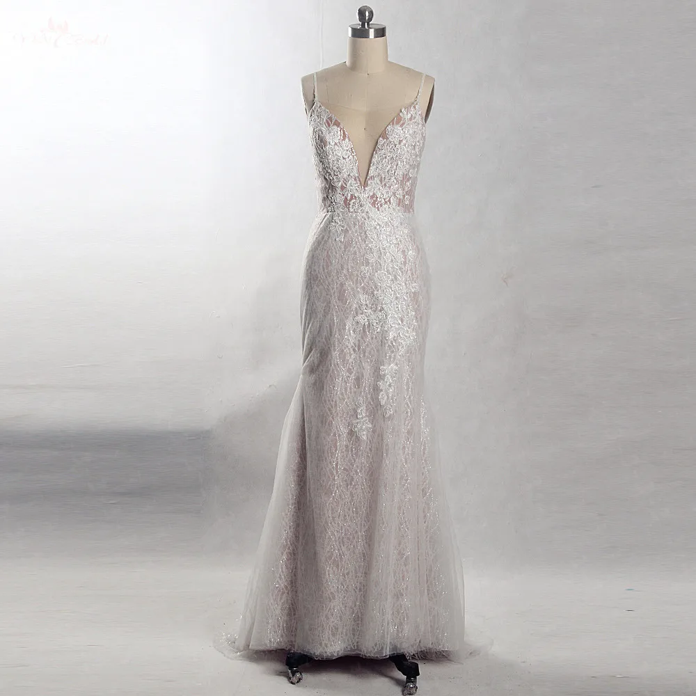 RSW815 съемный шлейф длинное свадебное платье 2 в 1