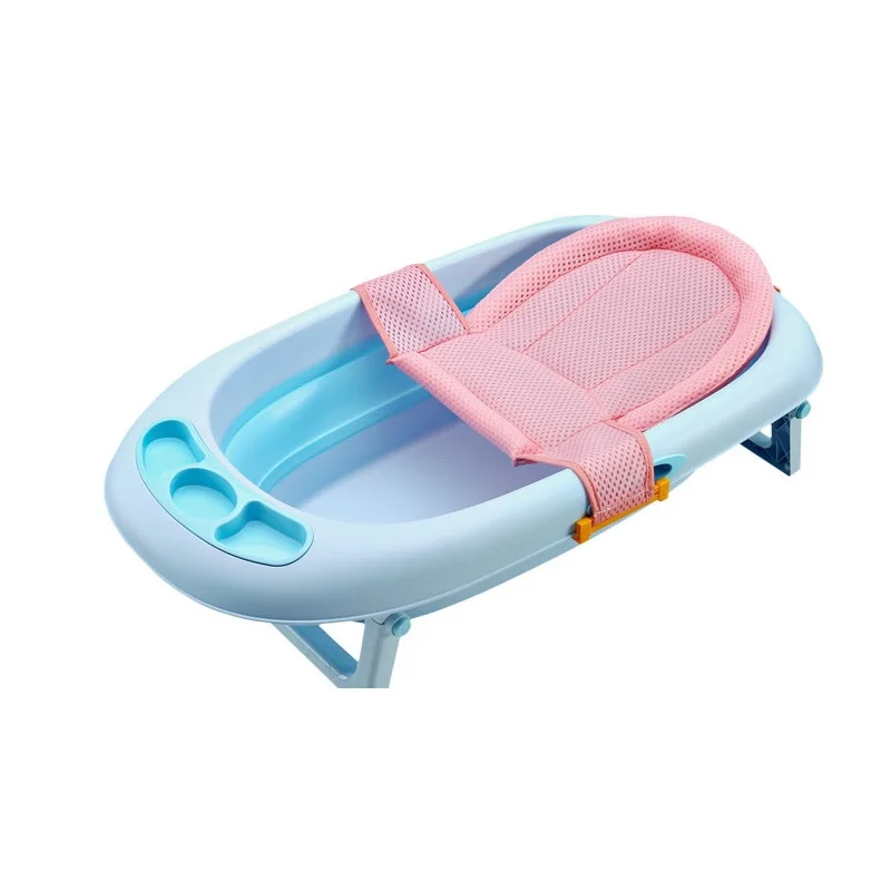 Baby Bathing Pad Shower Bath Tub Pad Seat Support Mat Foldable Infant Anti-Slip Soft Bathtub Pillow Newborn Seat Cushion tub pad