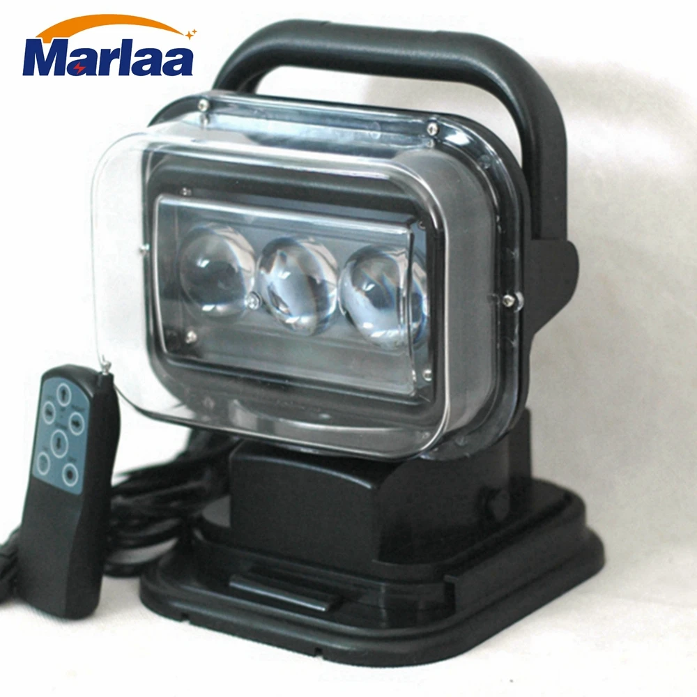 

Marlaa 10-30V 7" 60W Led Remote control Searchlight 7inch Spot LED Work searching Light for TRUCK SUV BOAT Remote control light