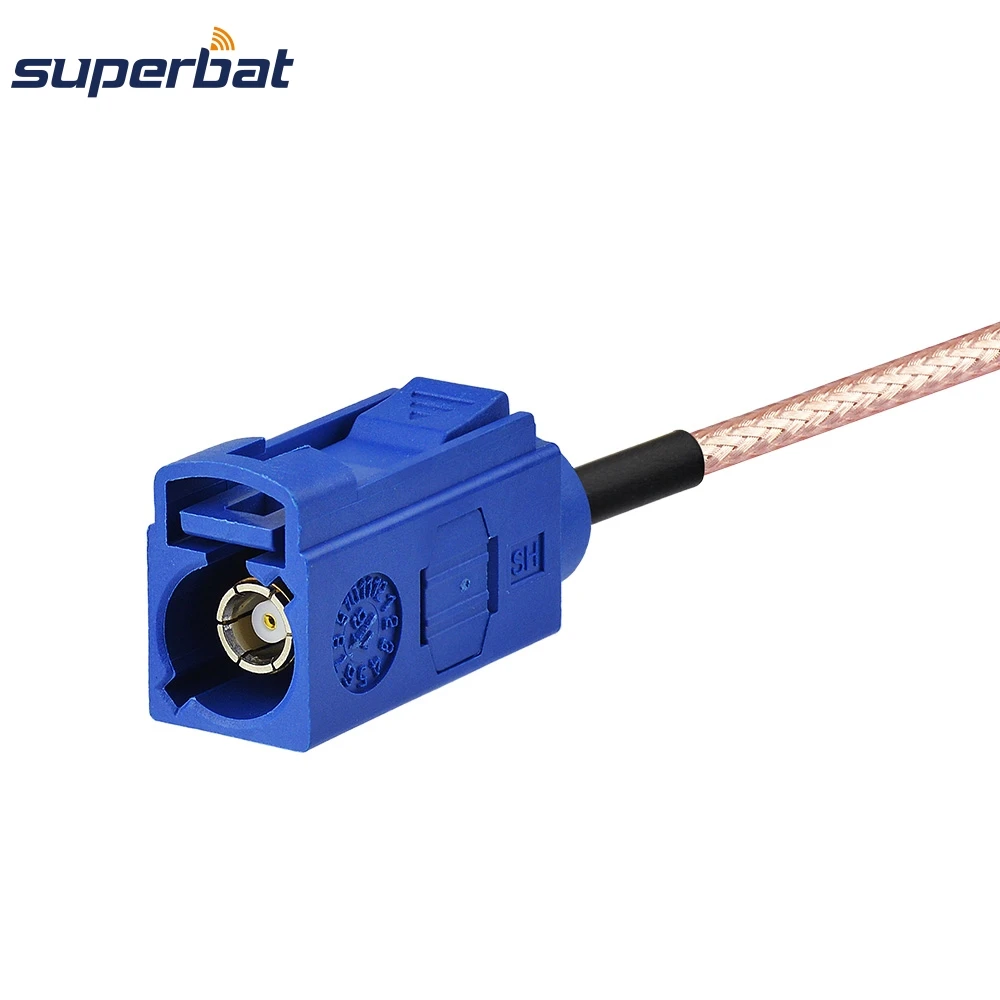 Right Angle Fakra C Female to Straight Fakra C Jack Adapter Cable