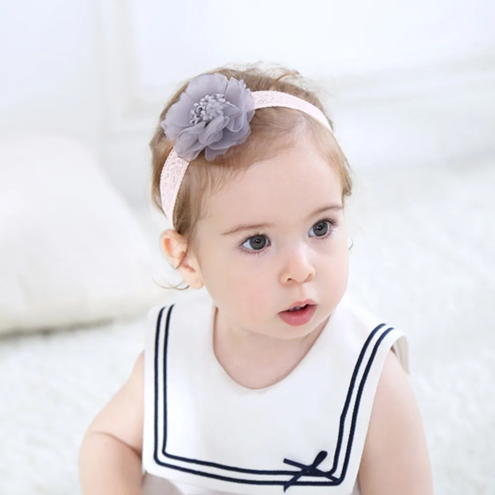 PARRY аксессуары для волос, Товары для новорожденных обувь для девочек Hairdband Детские кружево цветок оголовье дети эластичная резинка для