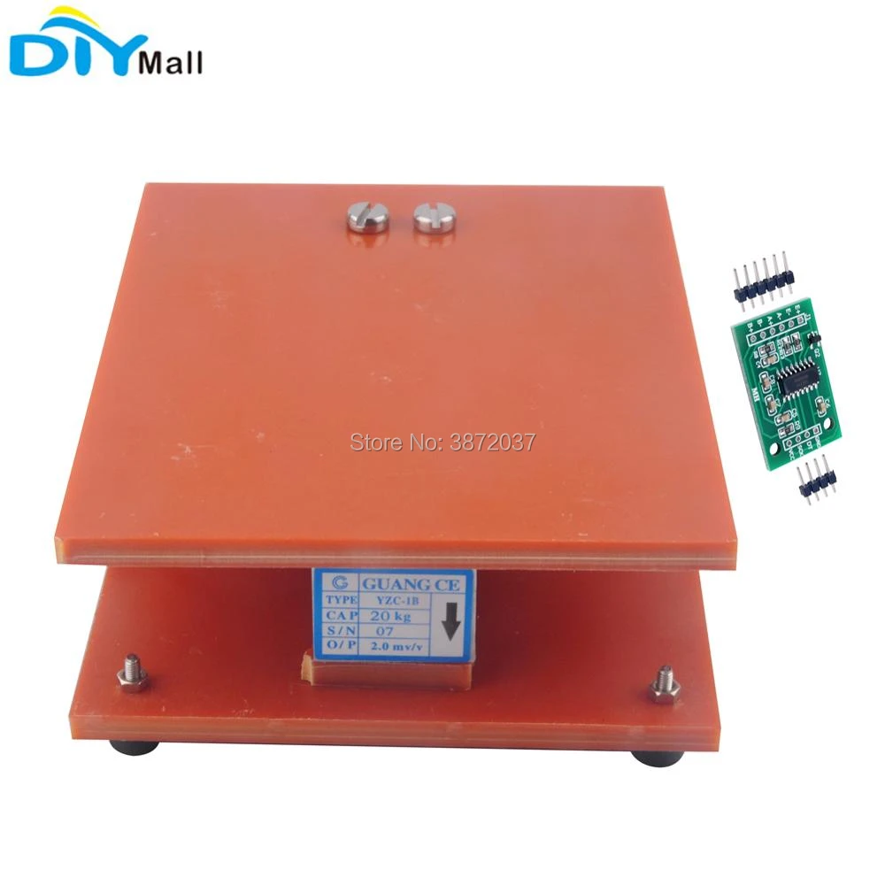 Capteur De Poids A Cellule De Charge 20kg Balance Electronique Support Module De Pesage Ad Pour Arduino Hx711 Aliexpress