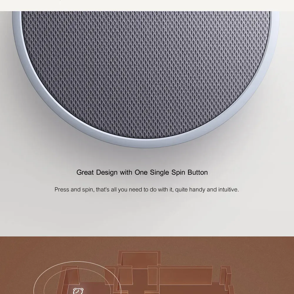 Original Xiaomi music Alarm clock Wireless Bluetooth Portable Speaker LED Digital Clock Wake for Android MiJia APP Control (5)