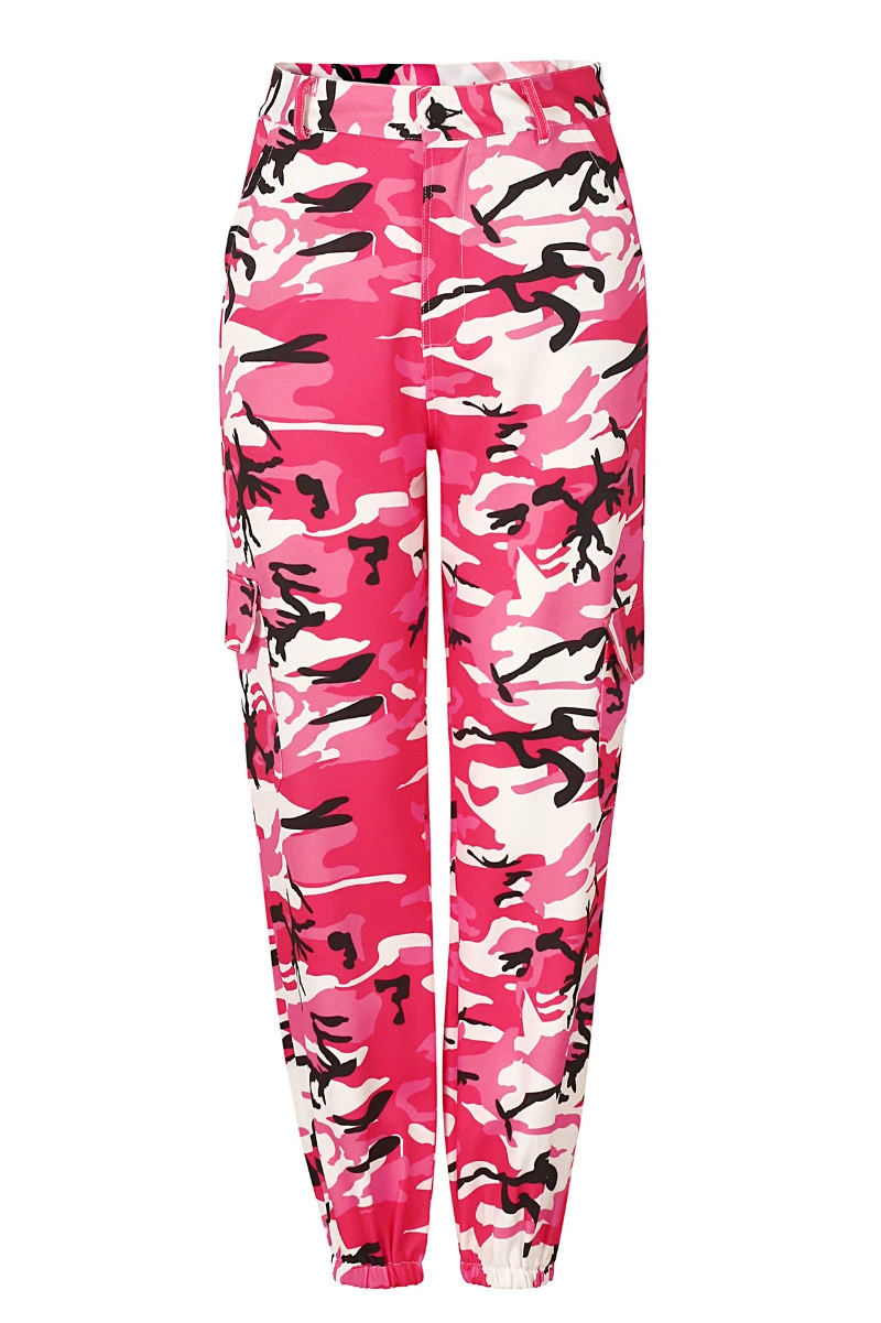 pink camo jeans