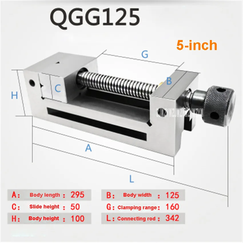 5 Inch Manual Bench Vise Con Barra Vertical X Y Direction