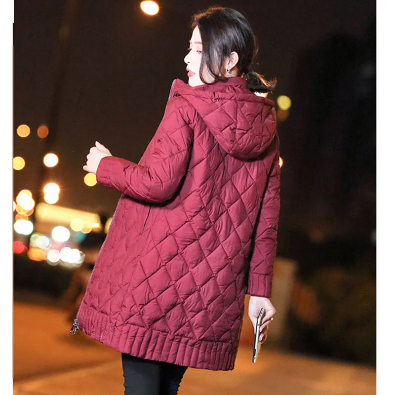 Winter Jacket Female Parka Coat Long hoodie Down Cotton Jacket Plus Size 3XL Long Hooded thick Parkas autumn Coat Jacket Women