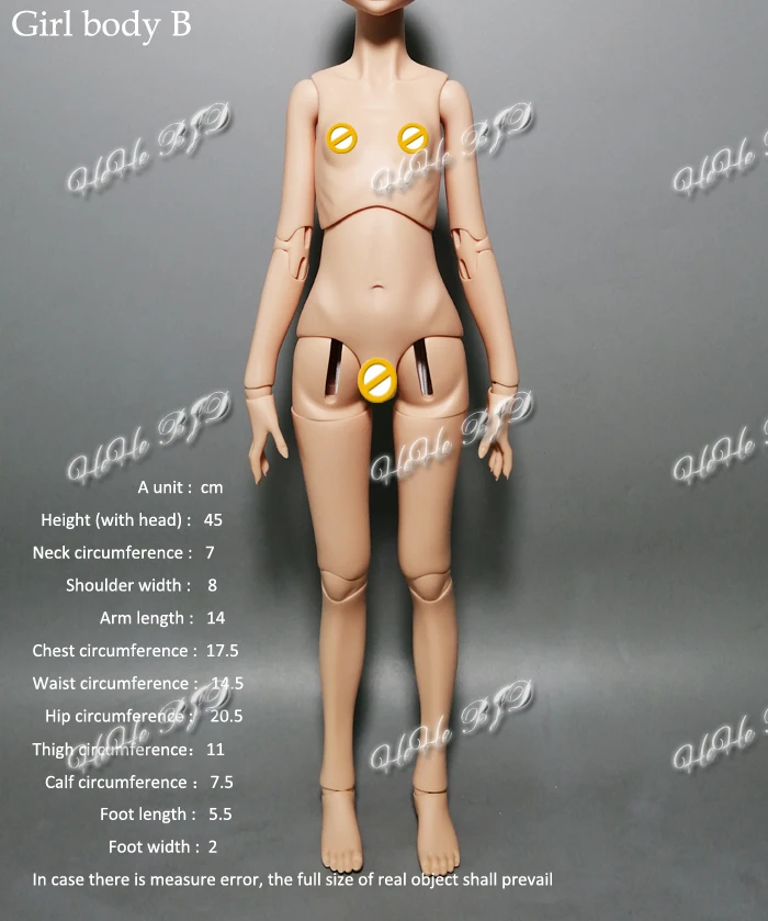 BJD 1/4 боди для мальчиков и девочек msd body of you choise