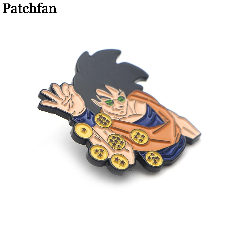 Patchfan Dragon ball son goku Мультфильм шпилька из цинкового сплава Значки para рубашка сумка Одежда Кепка рюкзак броши для обуви значок, медаль A2029