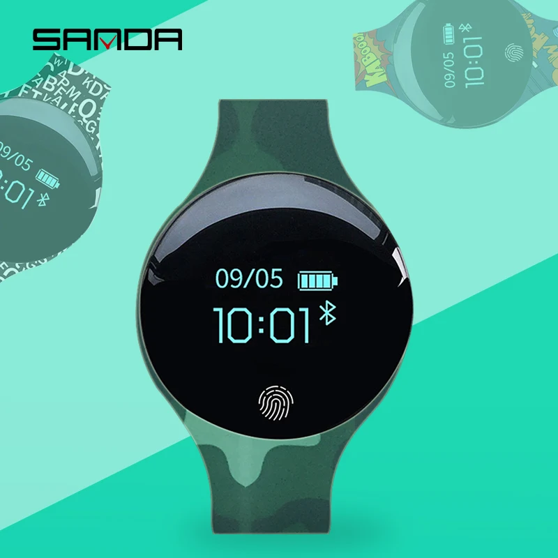 

SANDA smart watch for IOS Android men's digital watch smart pedometer fitness waterproof sports watch Bluetooth clock SD02